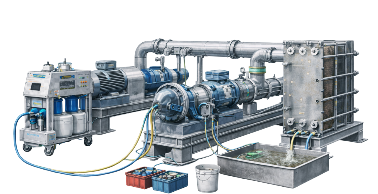 HVAC System Pipelines Chemical Cleaning, Flushing & Descaling